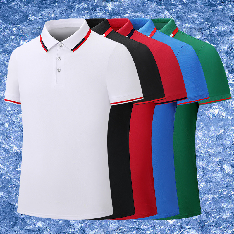 2026 Spring New Outdoor Men's Polo Shirt Sports Business Casual Shirt Golf Lapel Breathable Shirt Women's Style