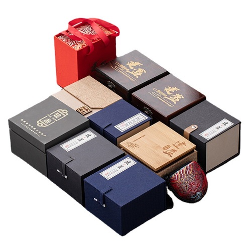 Factory Hot Selling Jian Zhan Bamboo Surface Packaging Tea Cup Gift Box Wooden Box New Magic Tape Storage Box Logo Printable