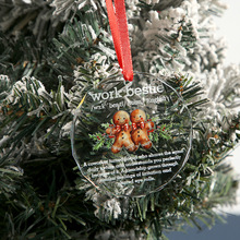 圣诞节装饰品水晶挂件圣诞树心形挂片装饰吊坠跨境热销款式