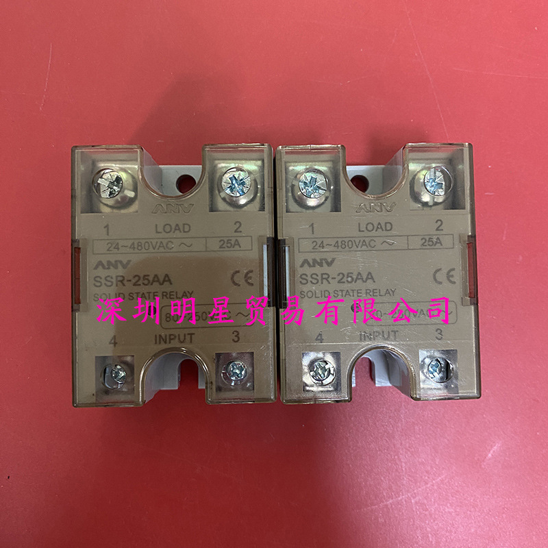 台湾士研ANV固态继电器SSR-25AA SSR-40DA SSR-25DA SSR-10DD正品