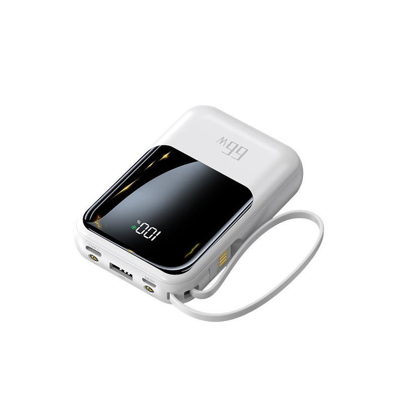 卸売り66w超急速充電宝小型携帯セルフケーブル移動電源20000ミリアンペア大容量|undefined
