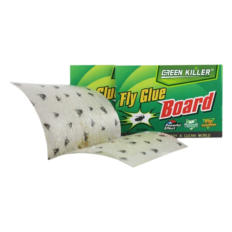 Мухи наклейки Сильная липкая бумага для мух 20 листов домашней липкой пластины для мух