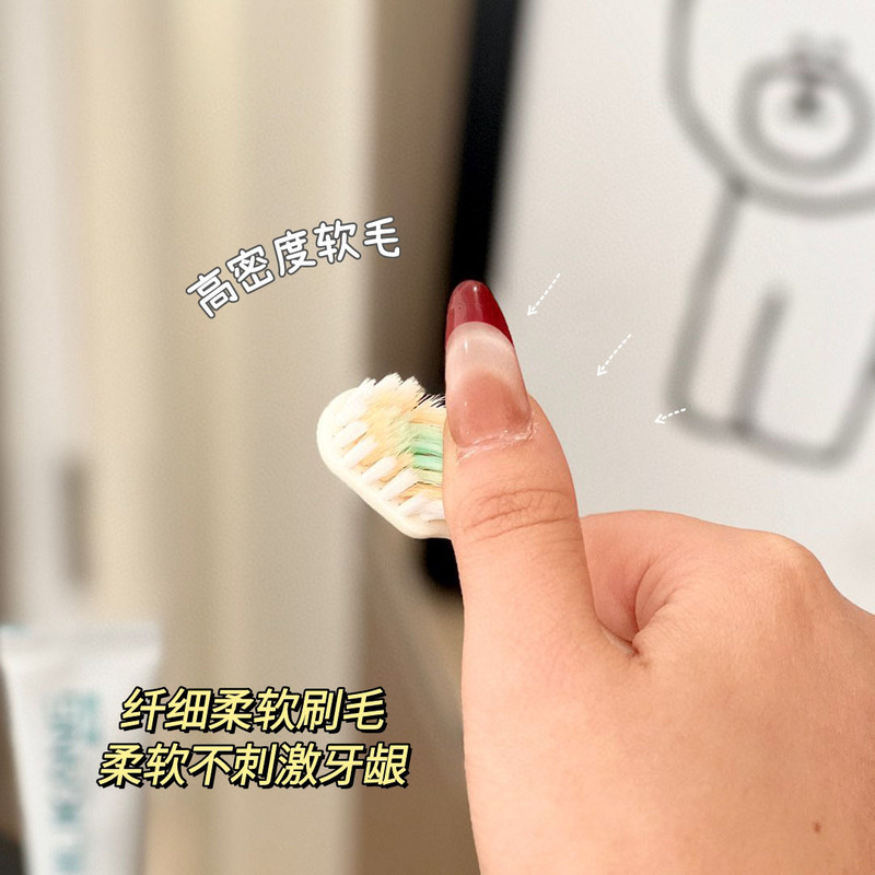 トラベルブラシヘッドポータブル歯ブラシと歯磨き粉オールインワン収納ボックスセット付き柔らかい毛ポータブル出張ホテルウォッシュ|undefined