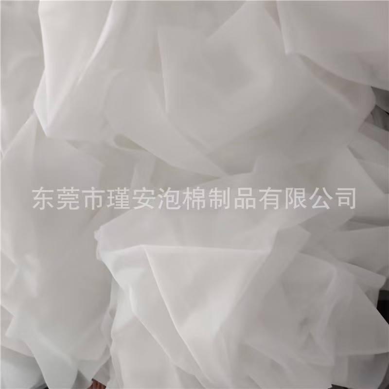 工厂1mm1.5mm厚超薄白色高密度海绵片材卷料 布料贴合减震绵垫