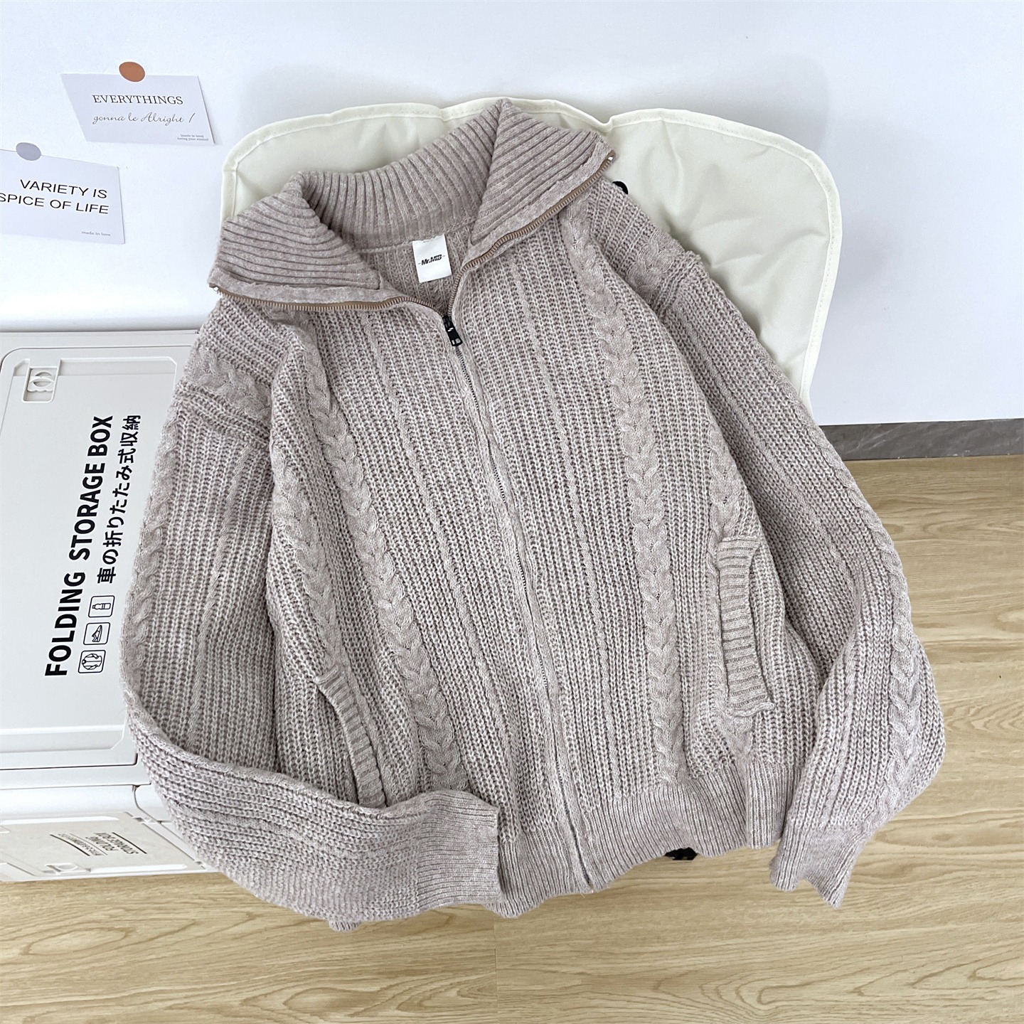 Cardigan retrógrado de trigo americano suéter chaqueta hombre y mujer otoño invierno cálido camisa de punto de manga larga chaqueta