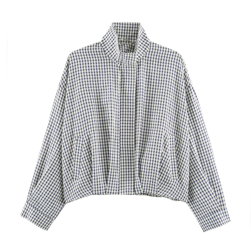 Cross-border wholesale of European and American women's clothing for Amazon and AliExpress: retro and fashionable plaid jackets for autumn and winter Cross-border wholesale of European and American women's clothing for Amazon and AliExpress: retro and fashionable plaid jackets for autumn and winter