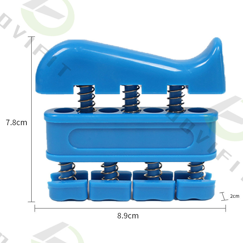 Entrenador de rehabilitación agarre de dedo equipo portátil de entrenamiento de dedo agarre de piano de descompresión de resorte de dos vías