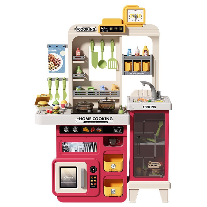 Simulación de niños transfronterizos 82cm pulverización de agua mesa de cocina cubiertos de cocina juegos de mesa de cubiertos caseros