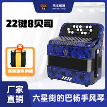六星街里的巴杨琴22键8贝司键钮式调音巴扬手风琴初学考级演奏级