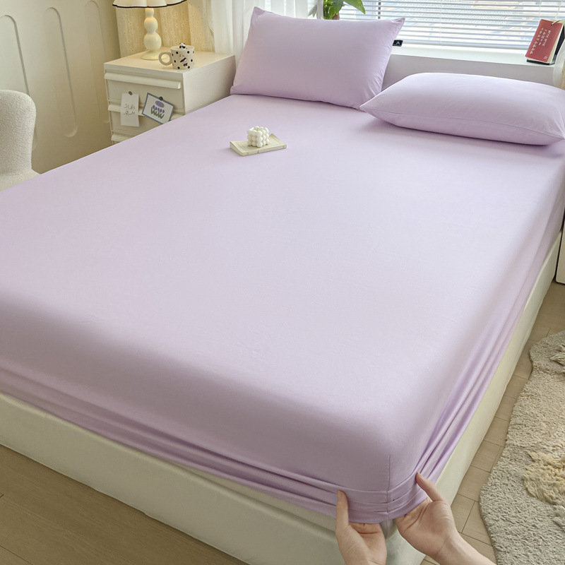 2025 nueva ropa de cama de una sola pieza de algodón 100 funda de cama de algodón con todo incluido cubierta protectora de colchón pieza individual de tres piezas 2