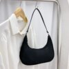 Nylon shoulder bag, underarm bag one shoulder, 2021 collection