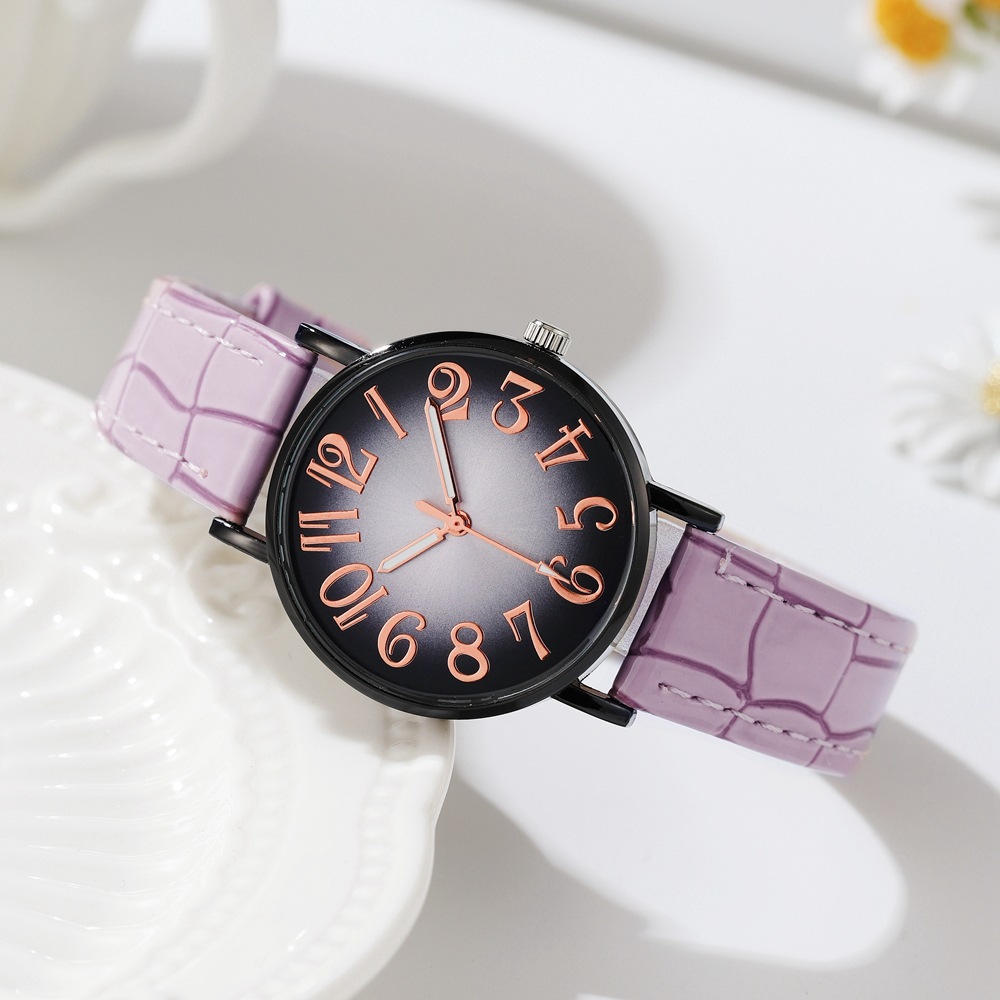 fashion big digital eye-popping crocodile pattern belt student female watch dressing all-match quartz female watch_voghion.com