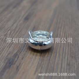 足银999纯银小香炉 沉香香插香座摆件香道用具 线香纯银香插香炉