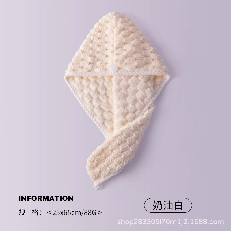 Gorro de cabello seco grueso absorción de agua no seco el cabello 2024 nuevo toallas de frotar bolsas de mujer toallas bonitas sombreros de baño