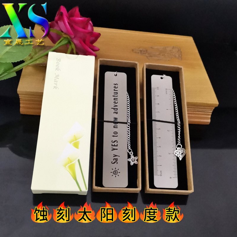 Suministro transfronterizo al por mayor inspirador metal acero inoxidable marcador Inglés carta marcador Sección del maestro letras marcador comercio exterior