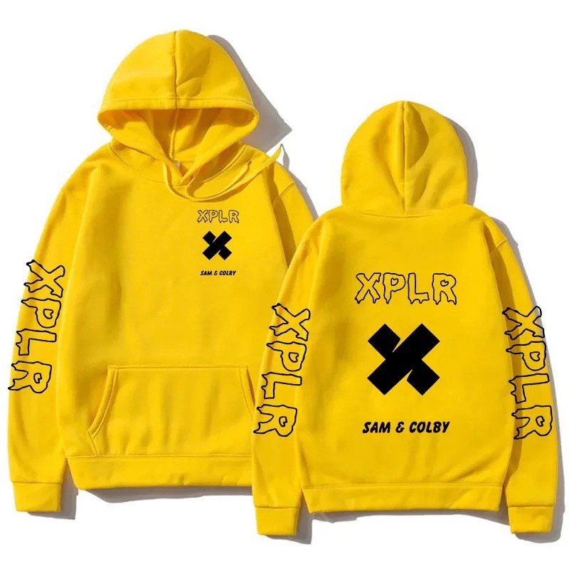 2024 Men Xplr Hoodie Sam y Colby Chainlink Merch Heart Sha
