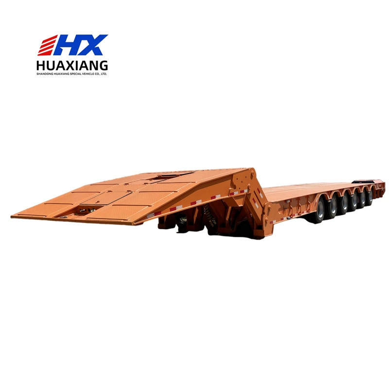 Трансграничная поставка низкорамных полуприцепов, складных гидравлических низкорамных полуприцепов с передней установкой, многоосных низкорамных полуприцепов