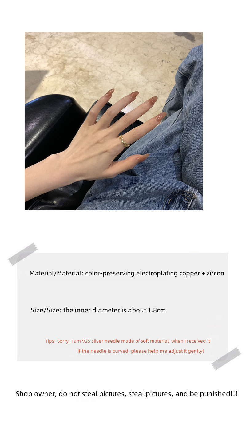 Butterfly Open Ring Women's Mori Korean Style Simple ins Niche Design Personalized Internet Celebrity Fashion Adjustable Ring_voghion.com