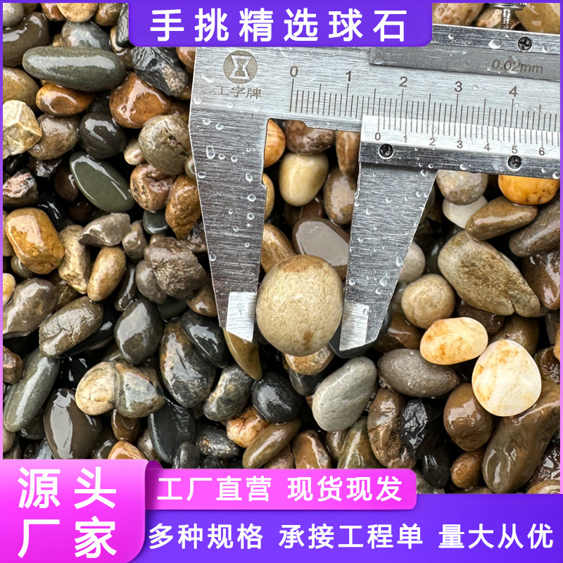 手挑鹅卵石变压器滤油水处理垫层河卵石园林造景公园铺路用鹅卵石