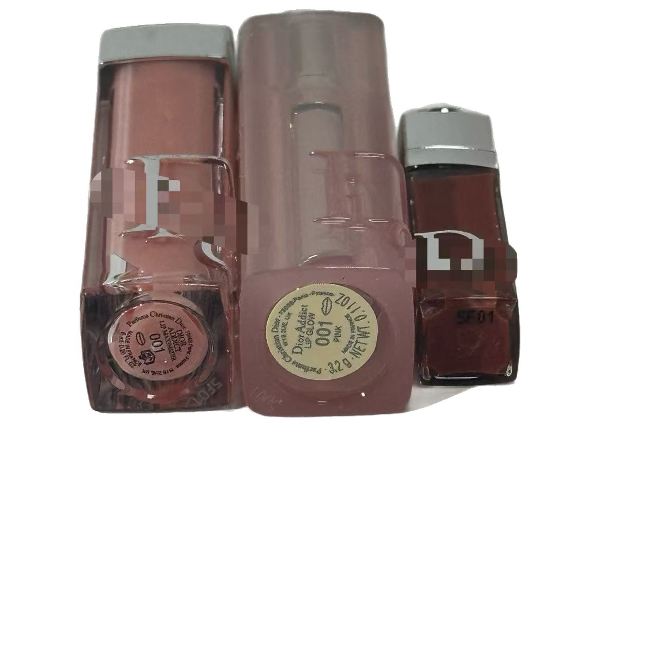 Dijia Cuidado labial set de tres piezas, versión conjunta de batim labial de cambio de color 3.2g, miel labial 6ml, muestra pequeña 004 amante