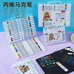 アクリルマーカーペン 24 色セット水性ペイントペン diy セラミック落書きペンアクリルペイントマーカーペン良い価格