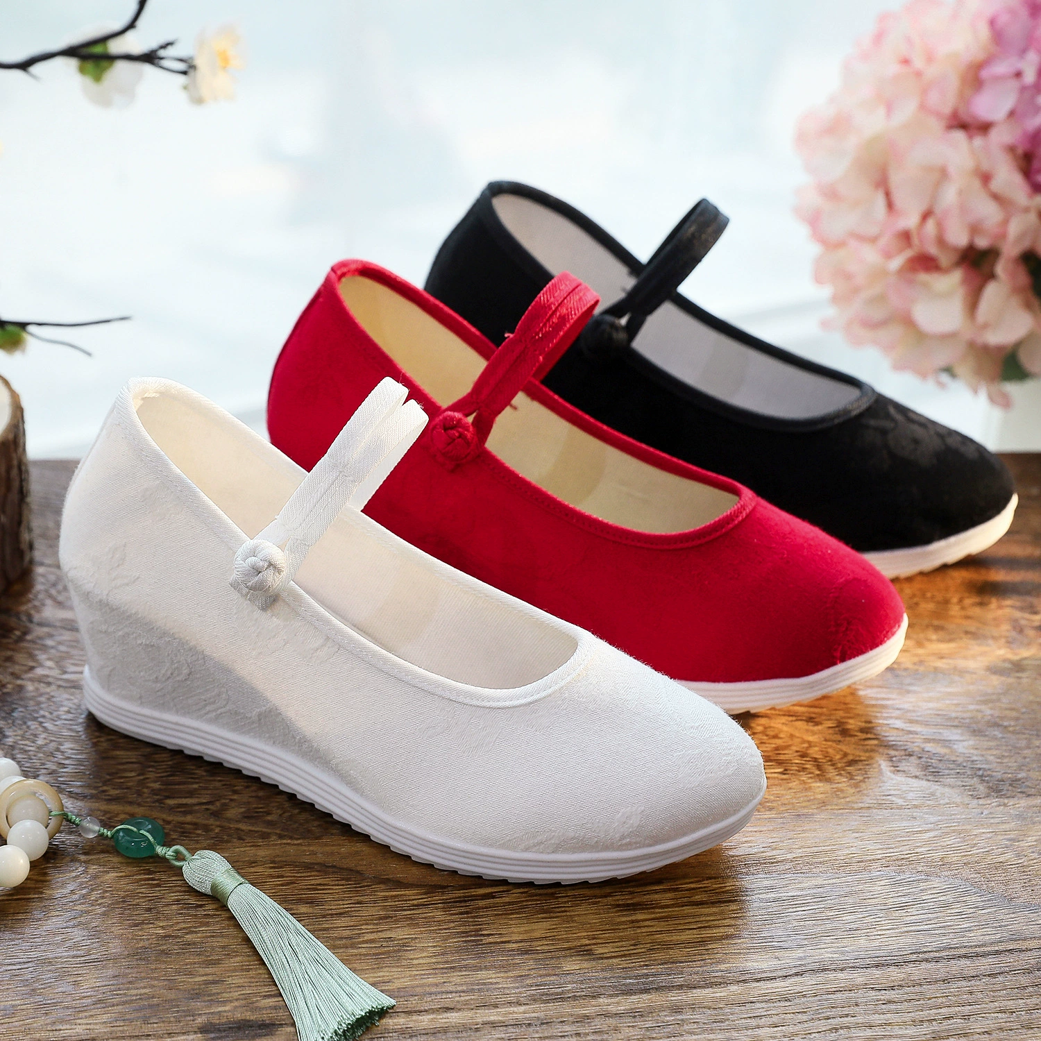 Hanfu, spring summer footwear, high slip-ons, ethnic shoes, ethnic style