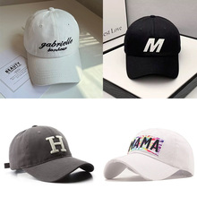 跨境混款韩版字母刺绣棒球帽直播鸭舌帽地摊货源杂款帽子工厂批发