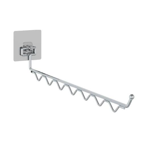 Factory direct sales stainless steel folding clothes drying rack invisible punch-free clothes hanging artifact children's clothes hanging clothes drying rack