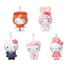 日系新款限定装扮50周年hello kitty小熊 兔子变装毛绒玩具挂饰