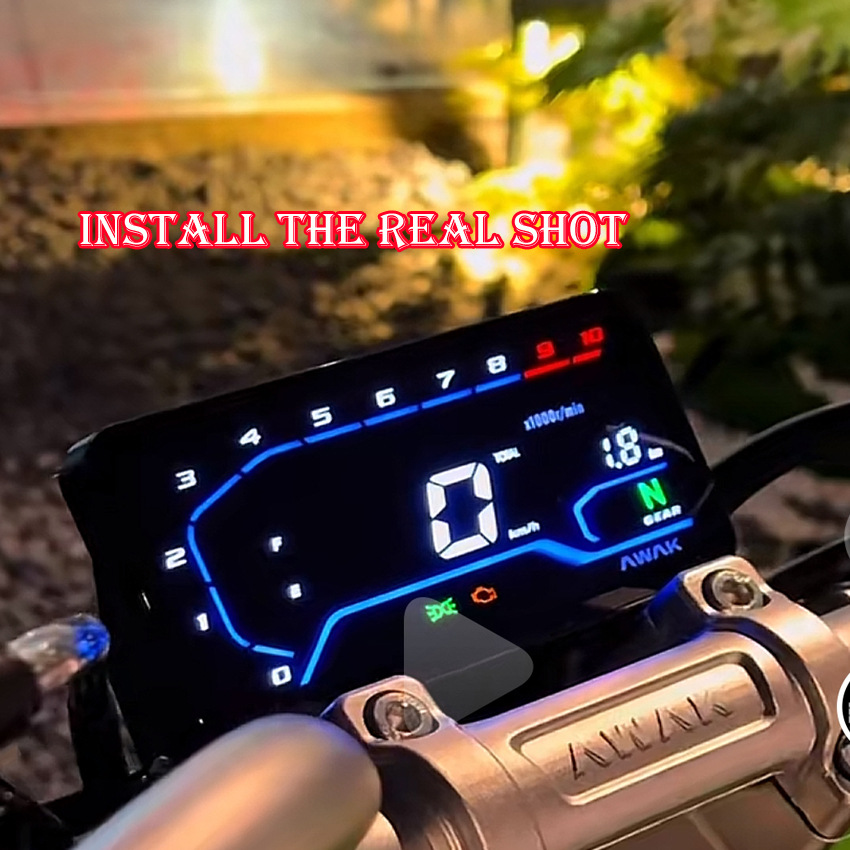 Ak125 Flat-Panel Motorcycle Digital Instrument Assembly Touch Control Automatic Brightness Adjustment Code Meter Assembly