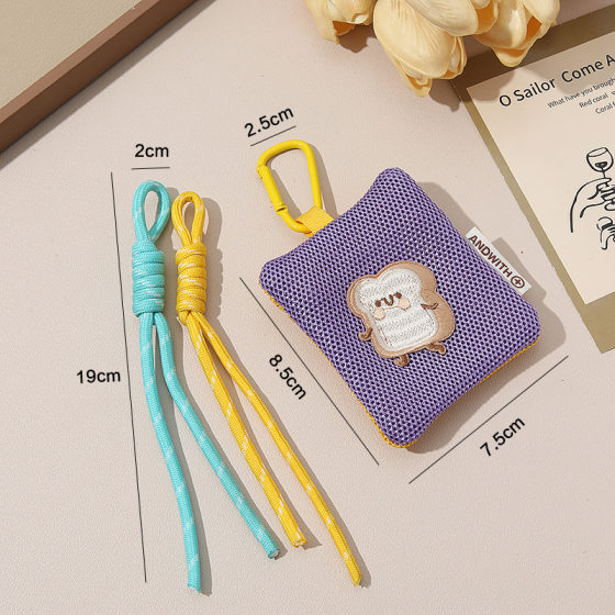 Cross-border in stock Coin Purse Tofu Bag Ultra-light Mesh Sundries Cute Small Bag Storage Small Bag Multi-purpose Storage Bag
