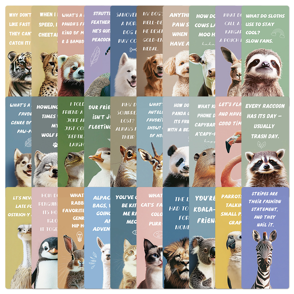 30 cartoon cute and interesting animal book visa cute style…