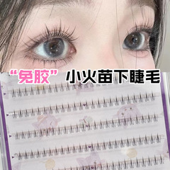 接着剤不使用の小さな炎の下まつげつけまつげブック女性のセグメント化された自然なシミュレーション大容量自己粘着下まつげ