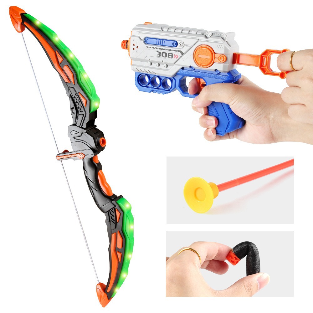 Transfronterizo 2 en 1 arco y flecha, arco luminoso