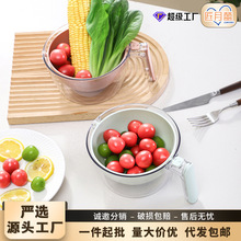 厨房淘米神器洗米筛淘菜盆沥水篮过滤器洗菜碗洗水果滤水杯淘米篮
