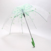 Umbrella transparent umbrella cherry blossoms long -handle umbrella transparent umbrella umbrella super beautiful literary and fresh long -handle umbrella multi -color