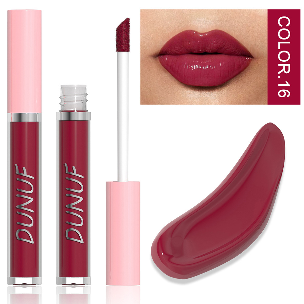 Check out DUNUF 16-color Moisturizing and nourishing Mirror Lip Gloss! Link Disclaimer - For Foreign trade only undefined