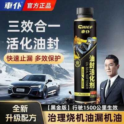 Car Valve Oil Seal Softener, Leak Stopper, No-Disassembly Engine Oil Leakage Prevention Agent, Rubber Leak Plugging Repair Agent (Oil additive) - oil-seal-activator-300ml-1-bottle