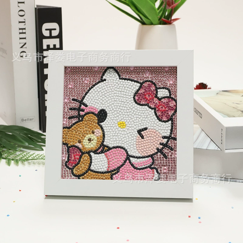 Набор для алмазной вышивки (Sanrio) Пикачу в раме, 17×17 см, комплект для полного стежка DIY