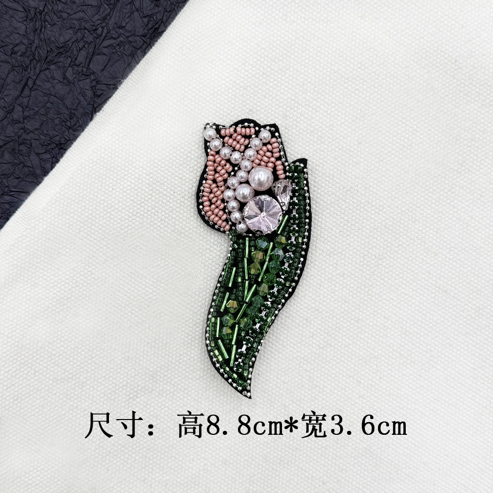 Ingeniería pesada estereoscópico clavos rosas de diamante flores de arce ropa cheongsam decoración tela pegatinas DIY broches gorras accesorios zapatos