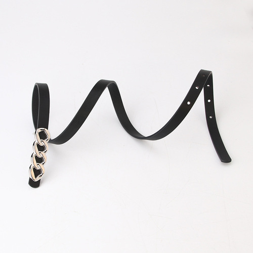 Women's belt belt, simple retro chain buckle, Korean style versatile jeans belt, belt for women wholesale