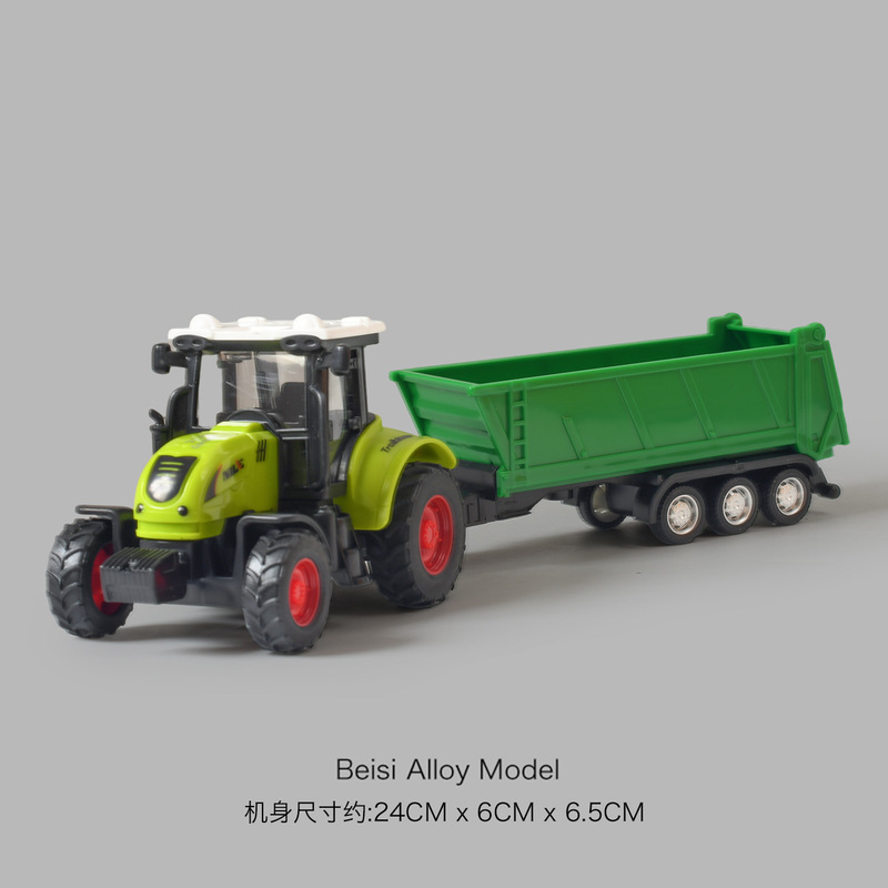 Inertia Farmer Car Tractor Pastoral Engineering Car Excavator Car Model Children's Toy Car Gift Car
