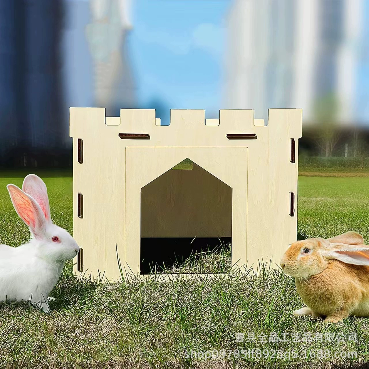 Трансграничные деревянные товары для домашних животных Кошки, собаки, кролики, забавные шале DIY Сборка хижин, дом уклонения от домашних животных, замок для домашних животных