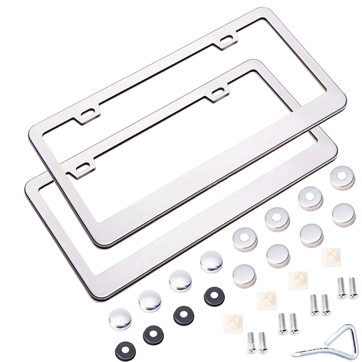 Yà mǎ – US Standard License plate holder/license plate holder - stainless-steel-8k-mirror-finish
