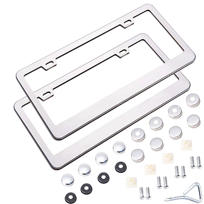 Amazon License Plate Frame American Standard License plate holder/license plate holder - stainless-steel-8k-mirror
