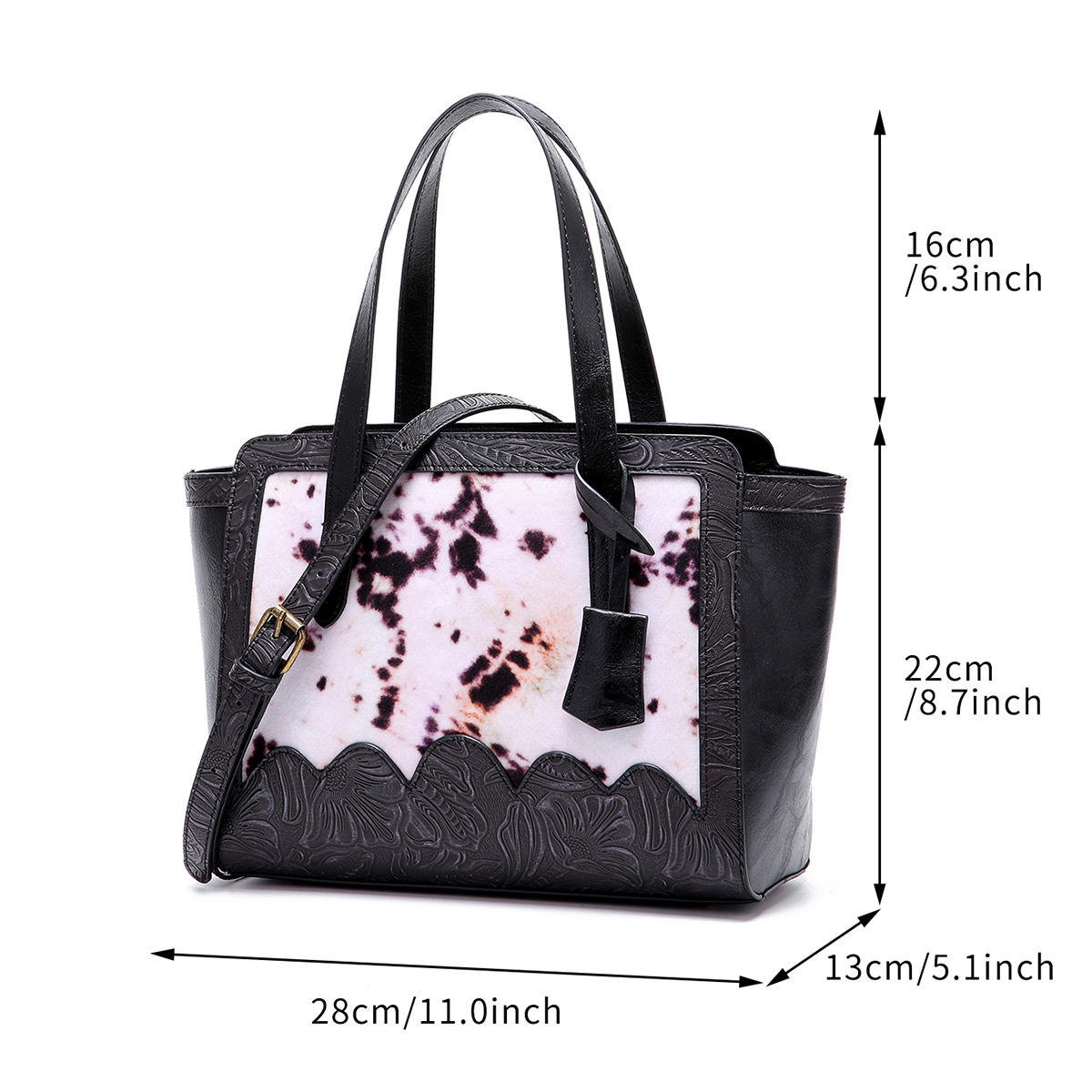 Retro Mode Damen Satchel Schulter Umhängetasche Wollsamt Damen Tasche_voghion.com