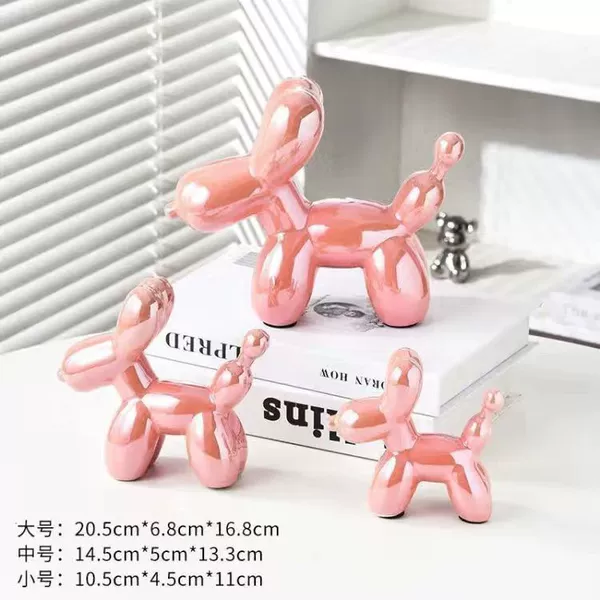 Ins light luxury high-end balloon dog pink