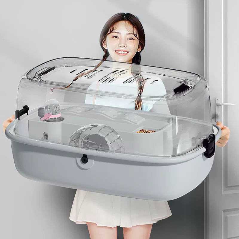 Клетка хомяка Золотого медведя Cangcang для негабаритных роскошных вилл для начинающих дешевая прозрачная акрилная клетка