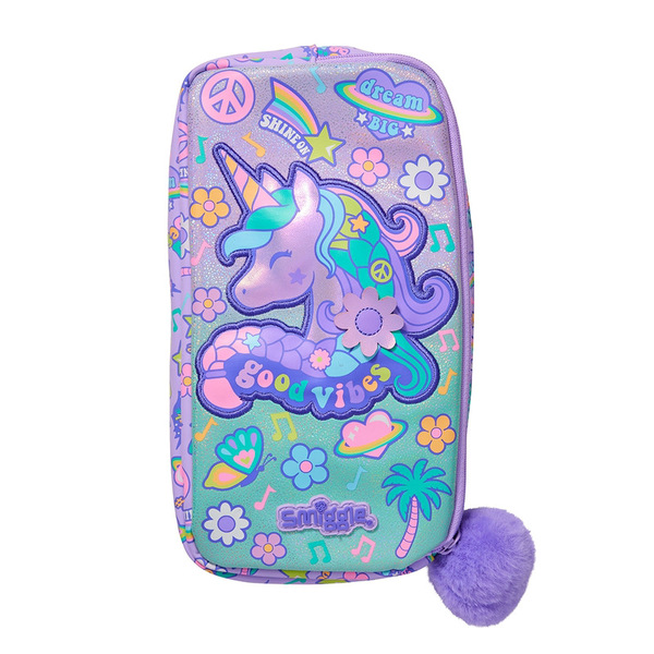 Double-layer capacious cartoon pencil case for students