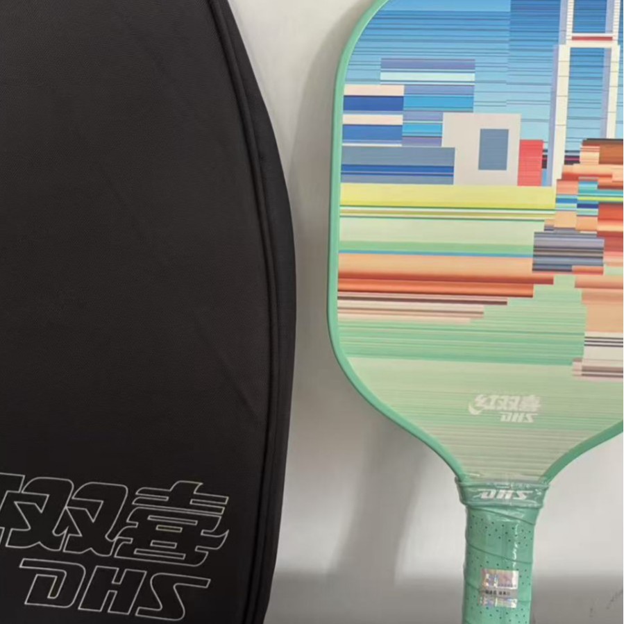 Red Double Happiness Pickleball Racket/Ball for Beginners, Durable for Training, Wear-Resistant, Portable
